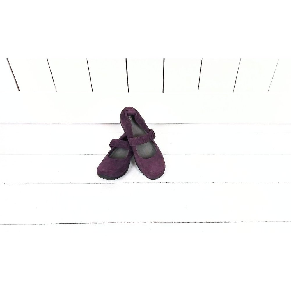 Dansko suede leather mary jane slip on walking shoes Chrissy Kid suede shoes/37
